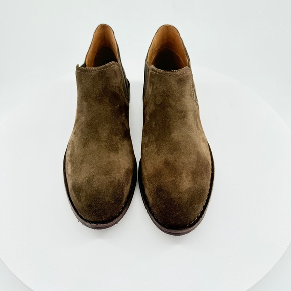 NWT Trask Suede Ankle Boots Olive/ Brown Shade Size 7.5 - Picture 11 of 13